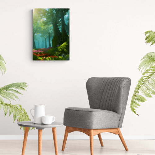 Warm Bright Sitting Room With Tropical Plants Mystical Forest 1